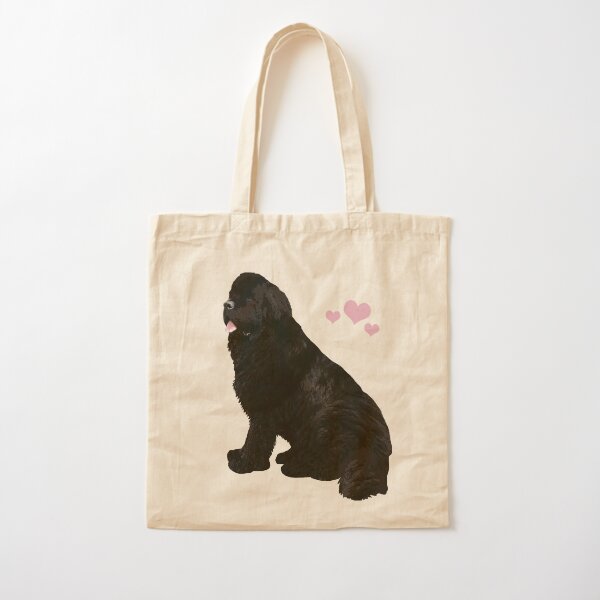 Zane the Newfoundland, Sitting Cotton Tote Bag