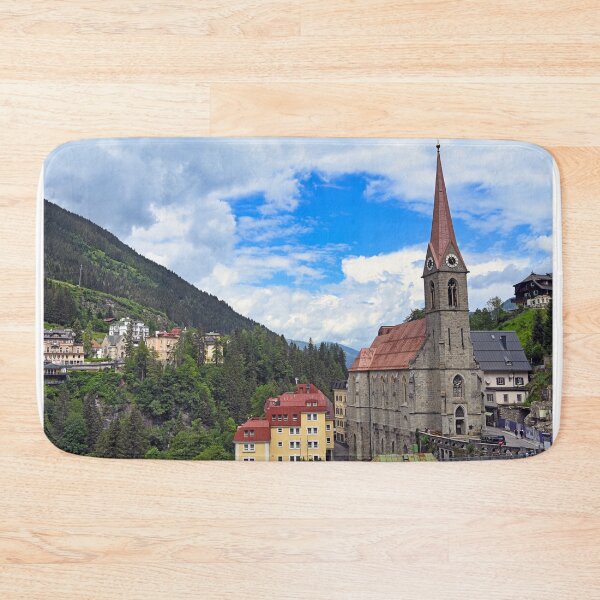 Item preview, church and buildings in Bad Gastein Austria designed and sold by goceris.