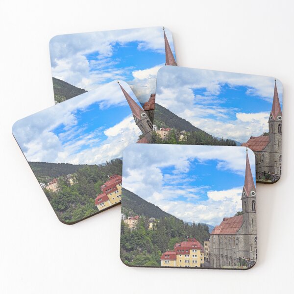 Item preview, church and buildings in Bad Gastein Austria designed and sold by goceris.