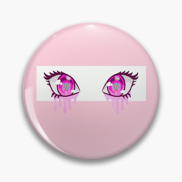 Item preview, Candy Pink Sugar Anime Eyes - Light Pink designed and sold by Mallory Harrington.