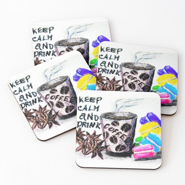 Item preview, Keep calm and drink coffee designed and sold by Alice-Moonbliss.