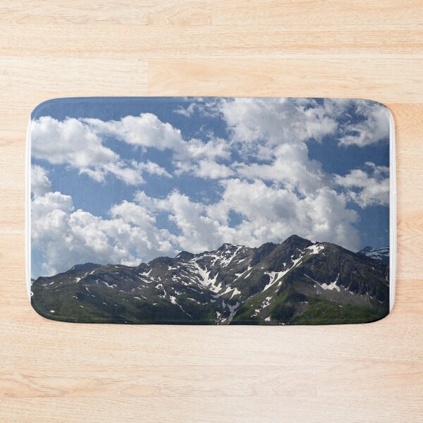 Item preview, Stubnerkogel mountains and blue sky with clouds in Bad Gastein  designed and sold by goceris.