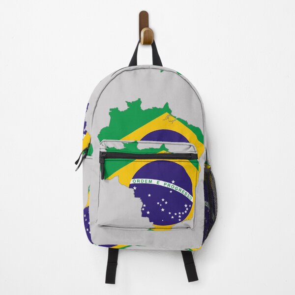 Item preview, Brazilian Flag inside Map of Brazil designed and sold by mashmosh.