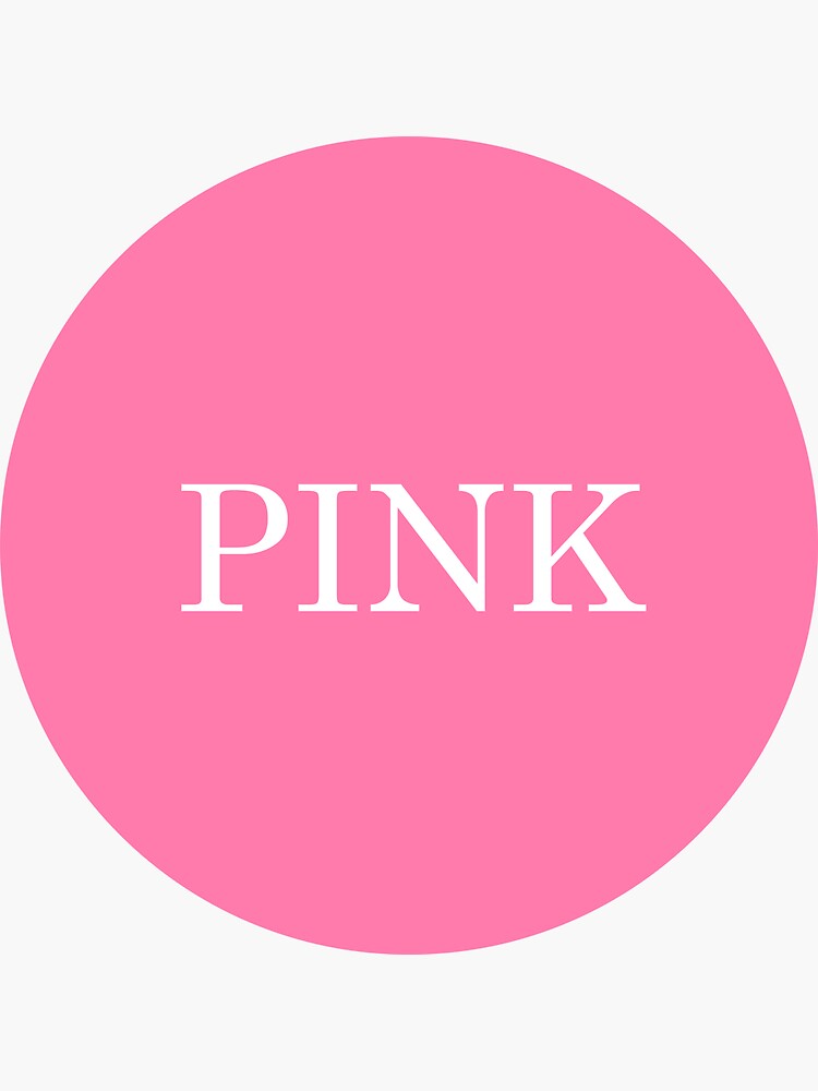 "Pink circle" Sticker by DUX Redbubble