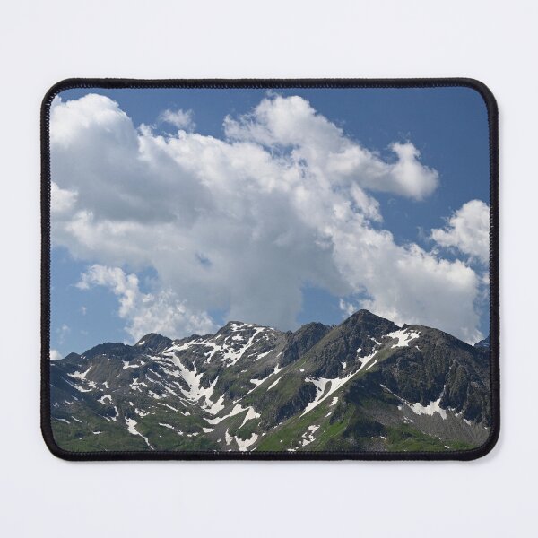 Item preview, Stubnerkogel mountains and blue sky with clouds landscape in Bad Gastein  designed and sold by goceris.