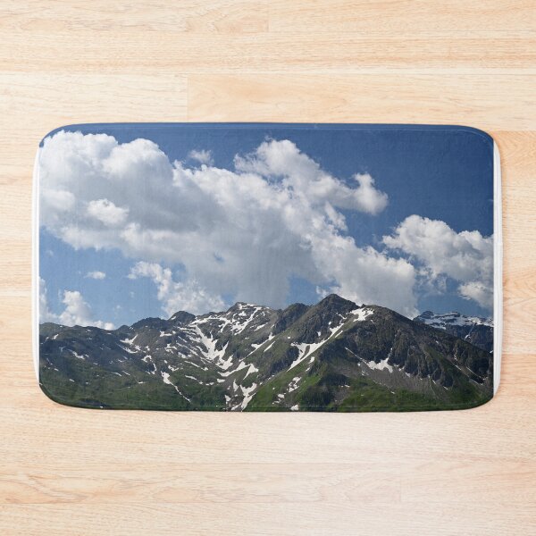Item preview, Stubnerkogel mountains and blue sky with clouds landscape in Bad Gastein  designed and sold by goceris.