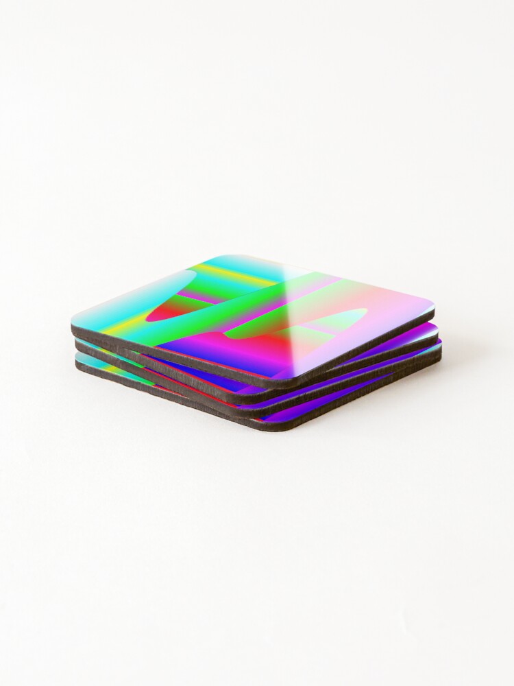 Thumbnail 4 of 5, Coasters (Set of 4), Test Pattern designed and sold by qlajt.