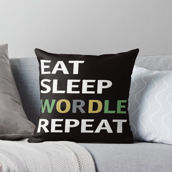 Item preview, Eat Sleep Wordle Repeat designed and sold by Buyeseoshop.