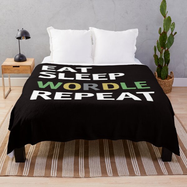 Item preview, Eat Sleep Wordle Repeat designed and sold by Buyeseoshop.