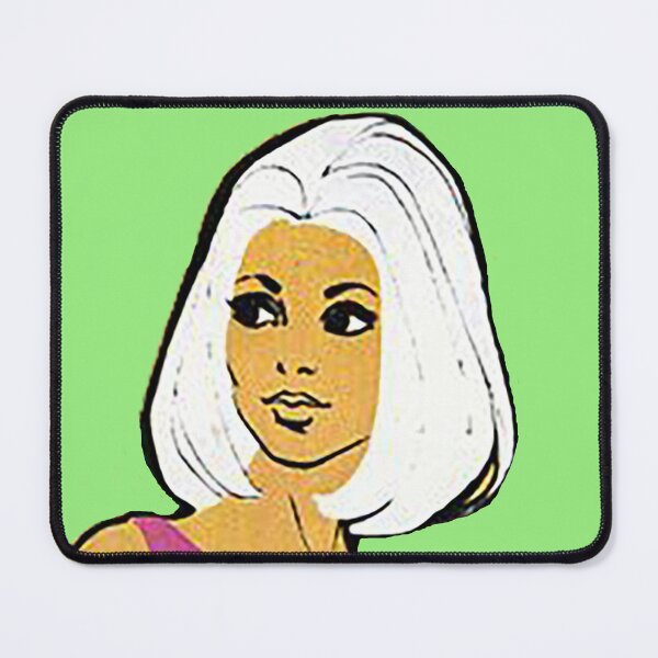 Item preview, Sixties Lady Illustration, White hair, pink dress designed and sold by Nostrathomas66.