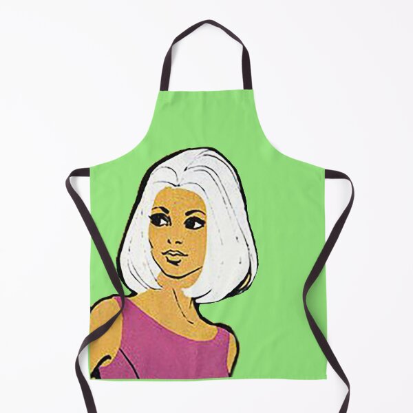 Item preview, Sixties Lady Illustration, White hair, pink dress designed and sold by Nostrathomas66.