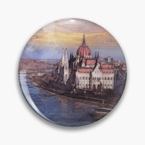 Item preview, Budapest City Sketch designed and sold by 1024bytesdesign.