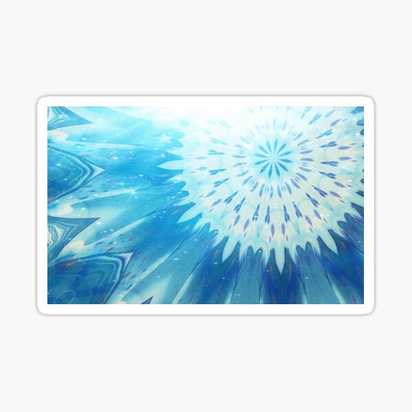 blue sunshine Sticker