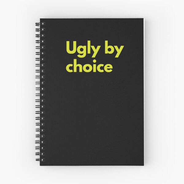Item preview, Ugly By Choice Sarcasm Self-Deprecating Humor Yellow Design designed and sold by LGbubble.
