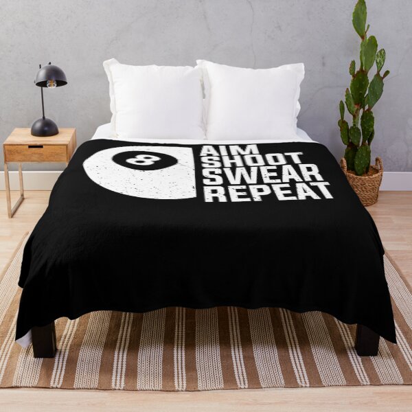 Item preview, Billiards 8 Ball Funny Aim Shoot Swear Repeat Gift Essential designed and sold by meredithrya.