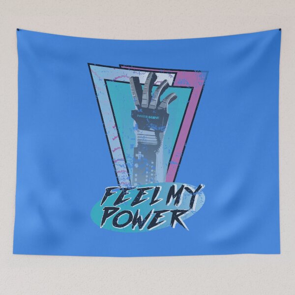 Item preview, feel my power - power glove retro distressed designed and sold by nerdy-northern.