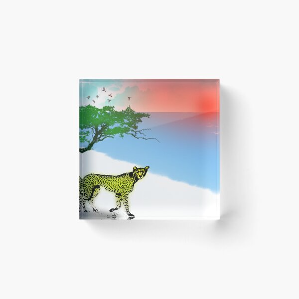 Item preview, Cheetah near the sea at sunset designed and sold by Bigrow.