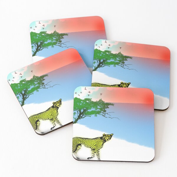 Item preview, Cheetah near the sea at sunset designed and sold by Bigrow.