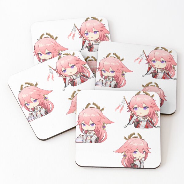 Item preview, Yae Miko chibi stickers pack designed and sold by Omagatoki.