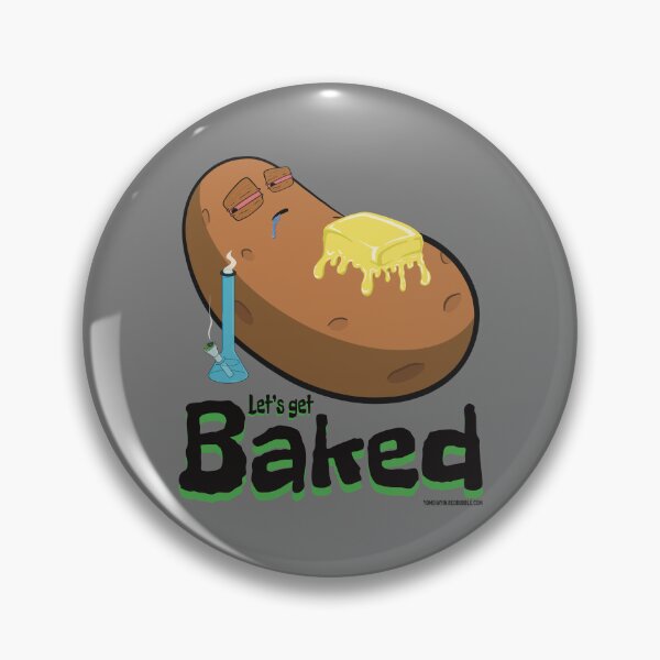 Item preview, Stoned baked potato cartoon-lets get baked designed and sold by YomeHayin.