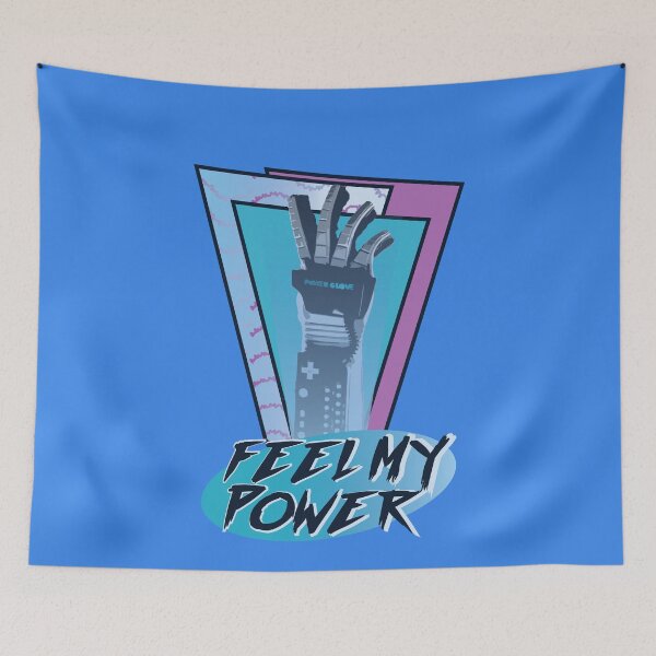 Item preview, feel my power - power glove retro clean designed and sold by nerdy-northern.