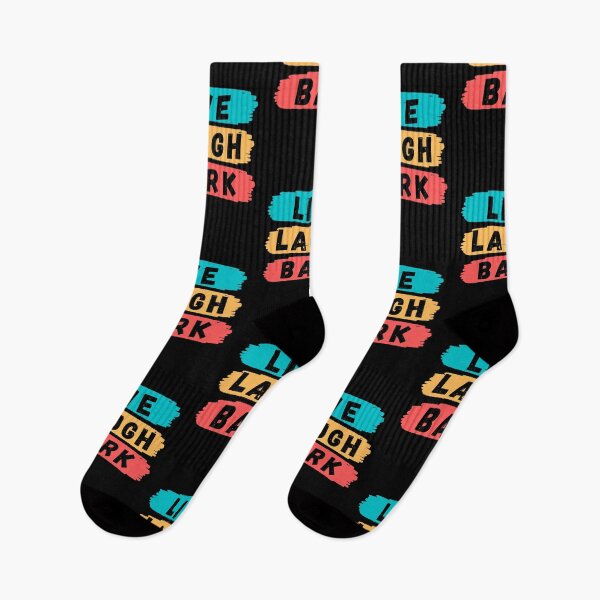 Item preview, Live Laugh Bark - Colorful Retro Typography | Sarcastic Memes designed and sold by Delandor.