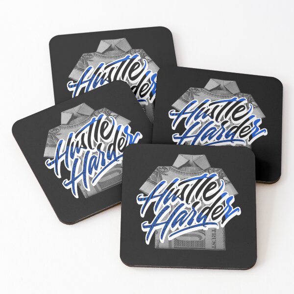Item preview, Hustle Harder Racer Blue 5 designed and sold by concordbred.