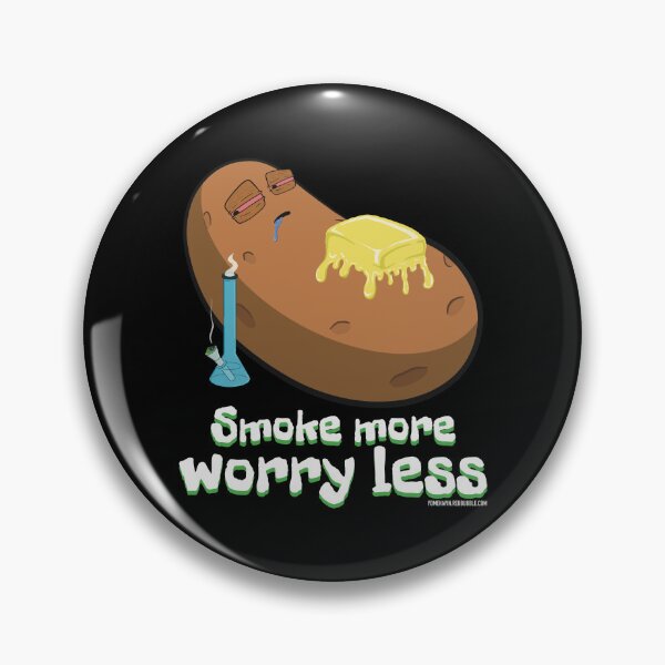 Item preview, Stoned baked potato cartoon-smoke more worry less designed and sold by YomeHayin.