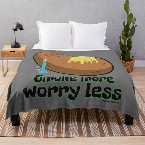 Item preview, Stoned baked potato cartoon-smoke more worry less designed and sold by YomeHayin.