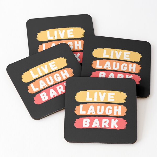 Item preview, Live Laugh Bark - Colorful Retro Typography | Sarcastic Meme designed and sold by Delandor.
