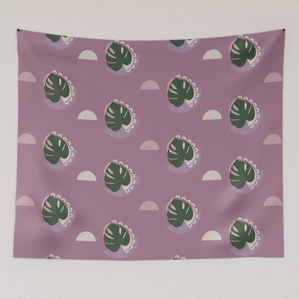 Item preview, Mid Century Palm - Purple, Lavender, Grey designed and sold by Jasrese.