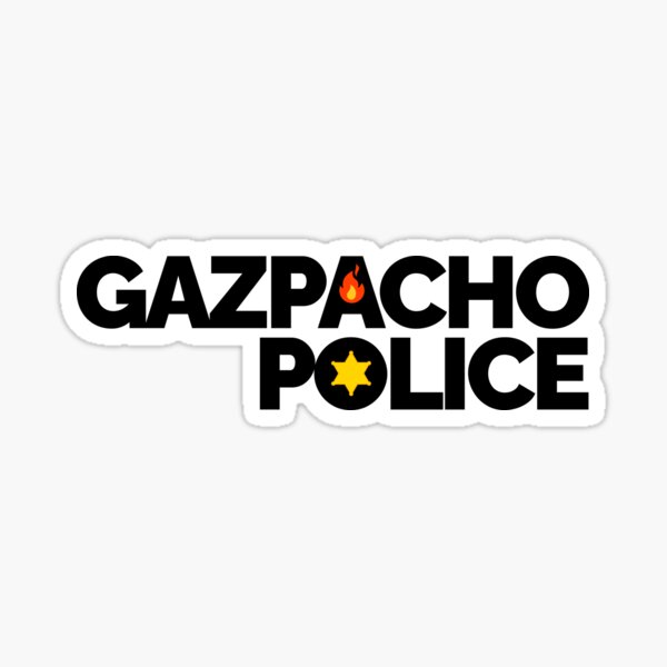 Vista previa del artículo con la obra «Policía de gazpacho», diseñado y vendido por Z0nked.