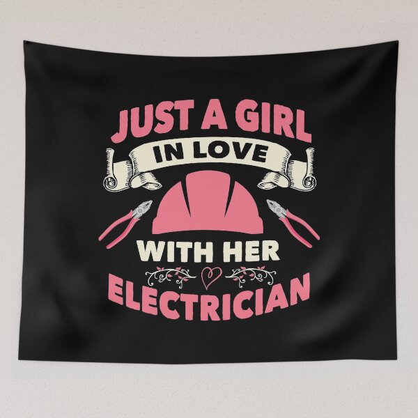 Item preview, Just A Girl In Love With Her Electrician, Electrician Wife Girlfirend designed and sold by SageTobias.