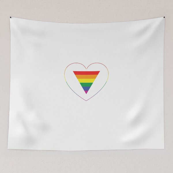 Item preview, Rainbow Triangle Heart - LGBT Love designed and sold by Wanderlust-Co.