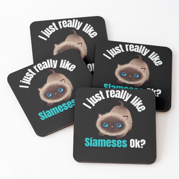 Item preview, I Just Really Like Siamese Cats, Ok? Siameses Lovers Humor designed and sold by Africrafts.