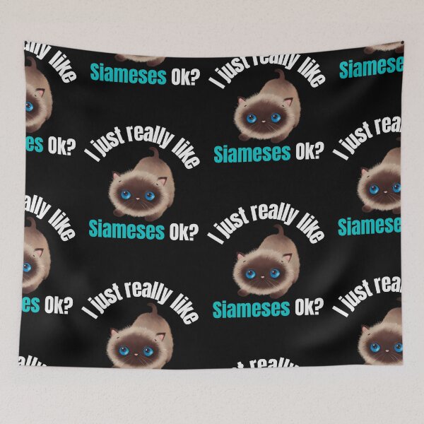 Item preview, I Just Really Like Siamese Cats, Ok? Siameses Lovers Humor designed and sold by Africrafts.