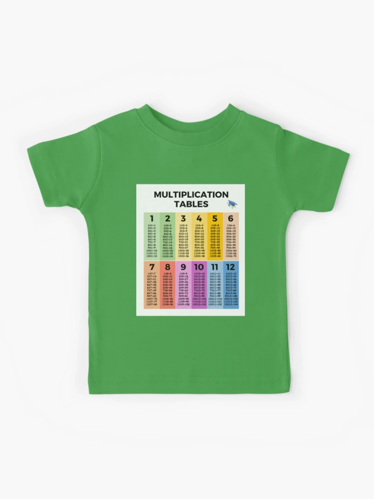 Multiplication Tables Math Leggings - Designed By Squeaky Chimp T-shirts &  Leggings