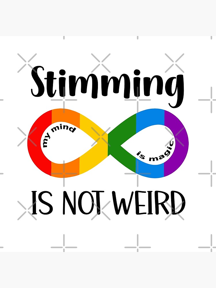 "Autism Stimming Hand Flapping Stim Sensory Processing" Poster by Nakikej Redbubble