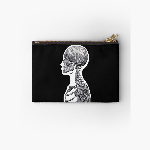 Item preview, Detailed Black and White Human Skeleton - Black Background designed and sold by Mallory Harrington.