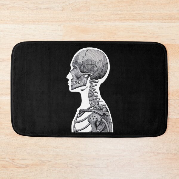 Item preview, Detailed Black and White Human Skeleton - Black Background designed and sold by Mallory Harrington.