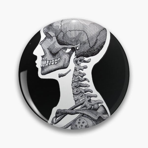 Item preview, Detailed Black and White Human Skeleton - Black Background designed and sold by Mallory Harrington.