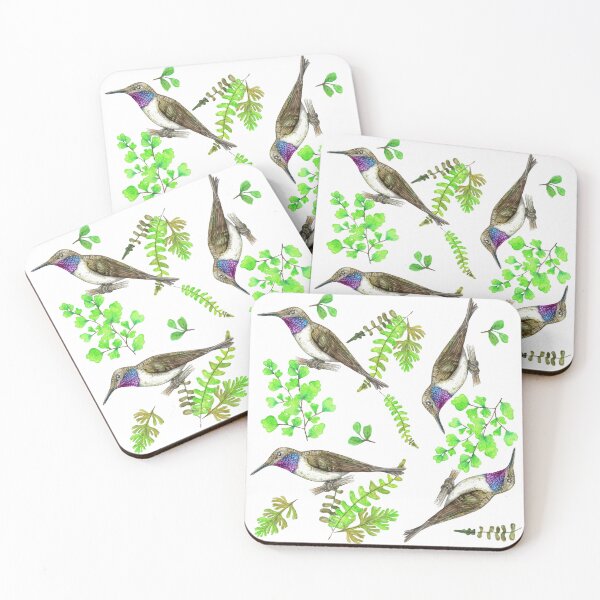 Item preview, Arica hummingbird, skipper with ferns designed and sold by SandraHaro.