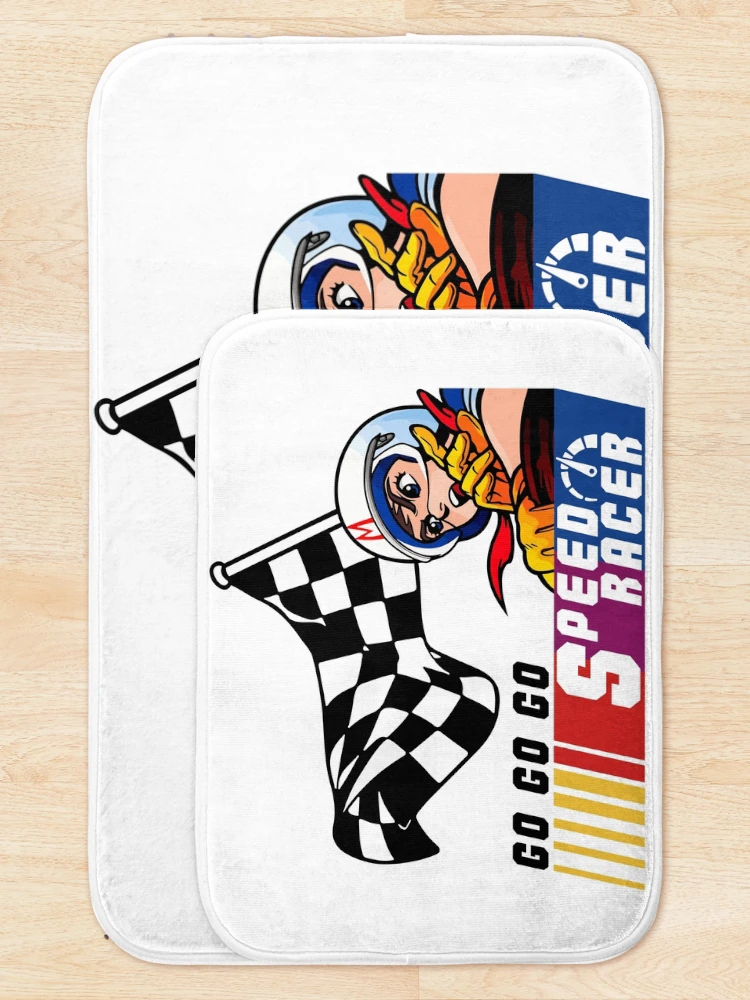 Thumbnail 5 of 6, Bath Mat, Speed Racer designed and sold by Sakuga Drip.