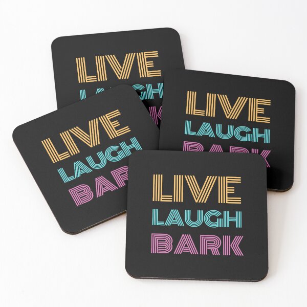 Item preview, Live Laugh Bark - Colorful Retro Typography | Funny Sarcastic Memes designed and sold by Delandor.