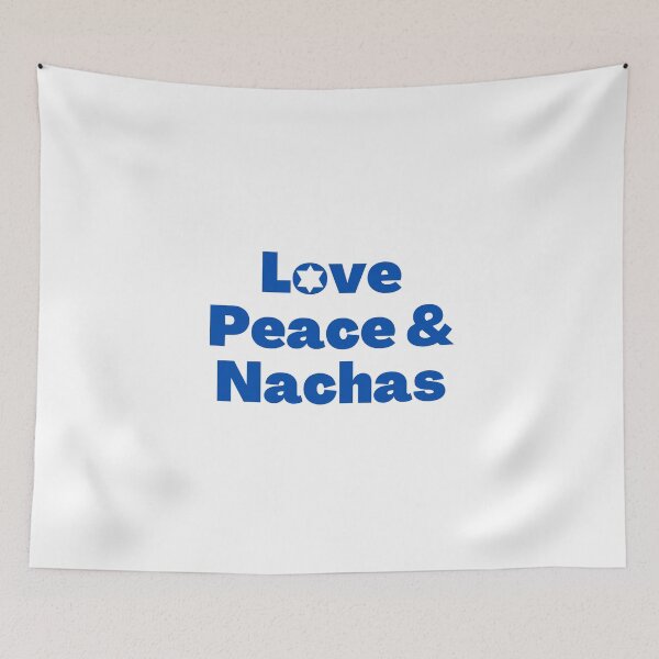 Item preview, Love Peace & Nachas Blue designed and sold by NJGDesigns.