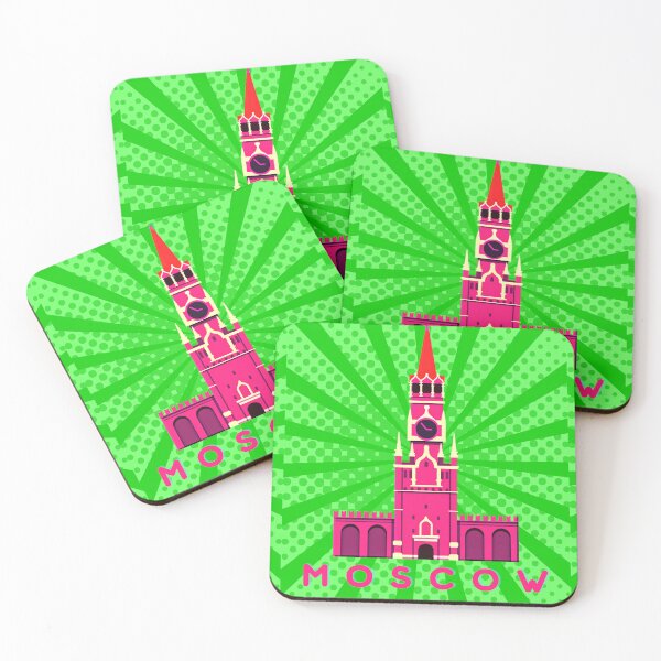 Item preview, Moscow Travel Pop Art - Vintage Poster Design - Retro Urban Architecture Original Art designed and sold by MrGiftee.