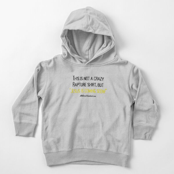 My Crazy Rapture Shirt - Funny Christian Toddler Pullover Hoodie