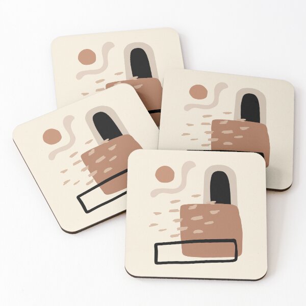 Item preview,  Minimal Modern  Abstract Shapes  Warm Tones  Design designed and sold by zedonee.