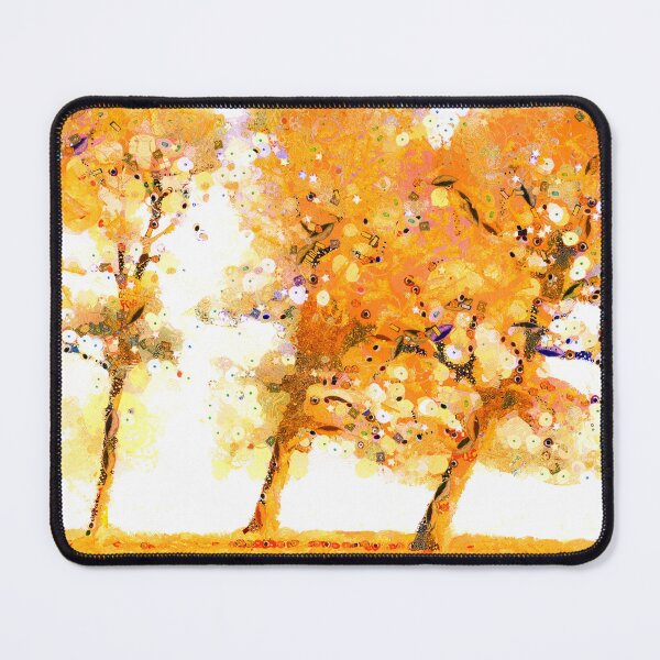 Item preview, Orange Somerset Trees designed and sold by FOLK ART FUSION.