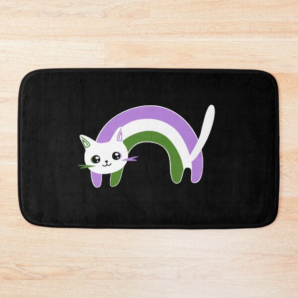 Item preview, Subtle Genderqueer Cat. genderqueer  cats. genderqueer kitty designed and sold by tiredandbored.